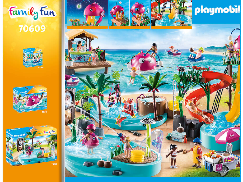 Playmobil Parco acquatico con scivoli 70609