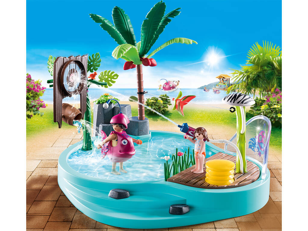 Playmobil Piscina divertente con spruzzatore d'acqua 70610