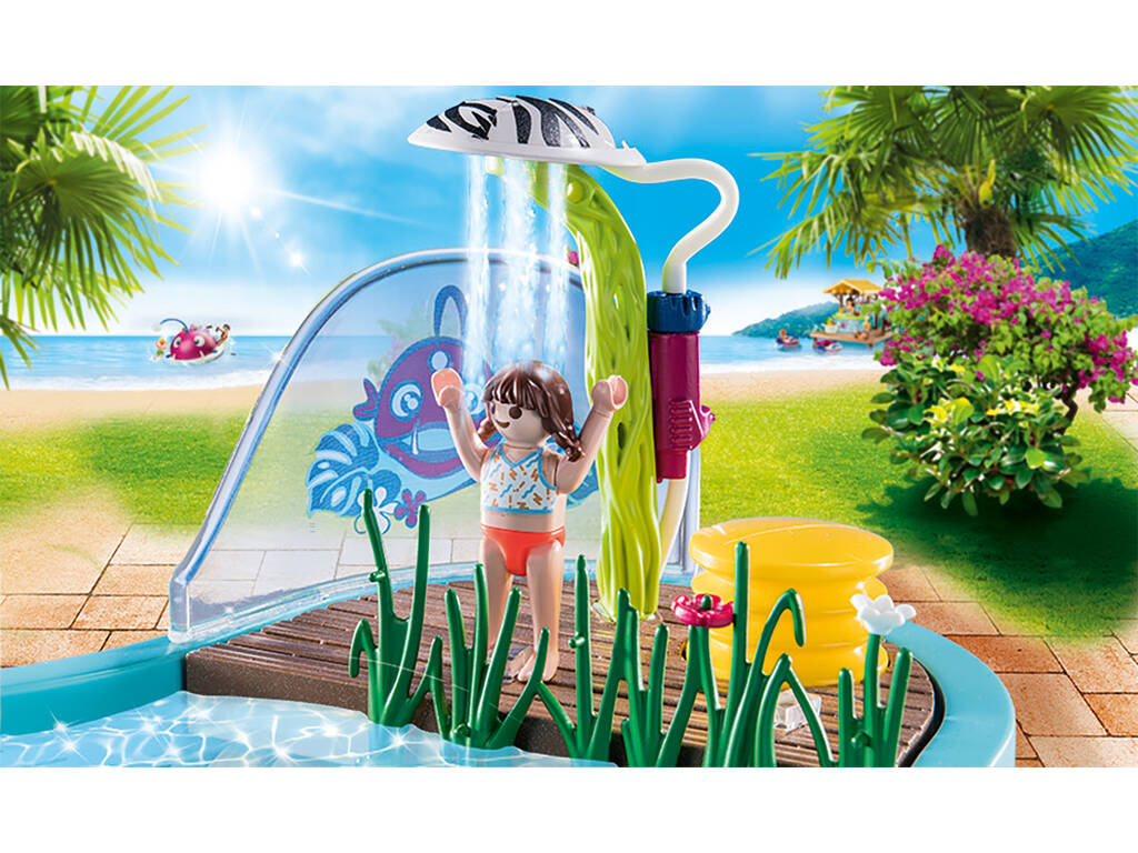Playmobil Piscina divertente con spruzzatore d'acqua 70610