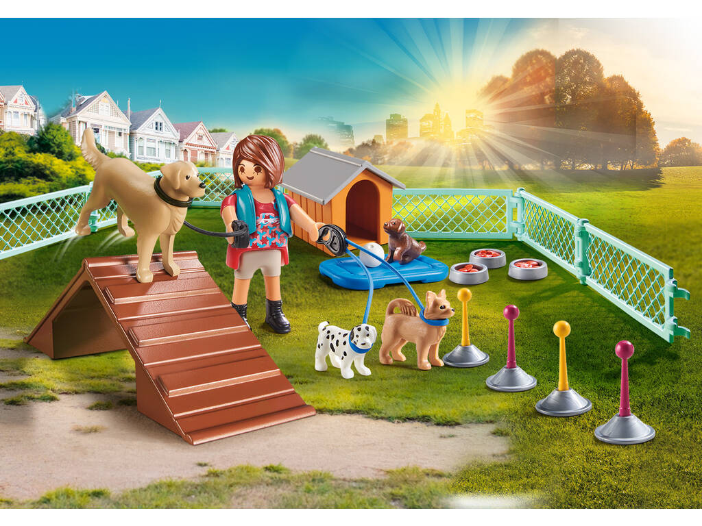 Playmobil Coffret cadeau pour dresseur de chiens 70676
