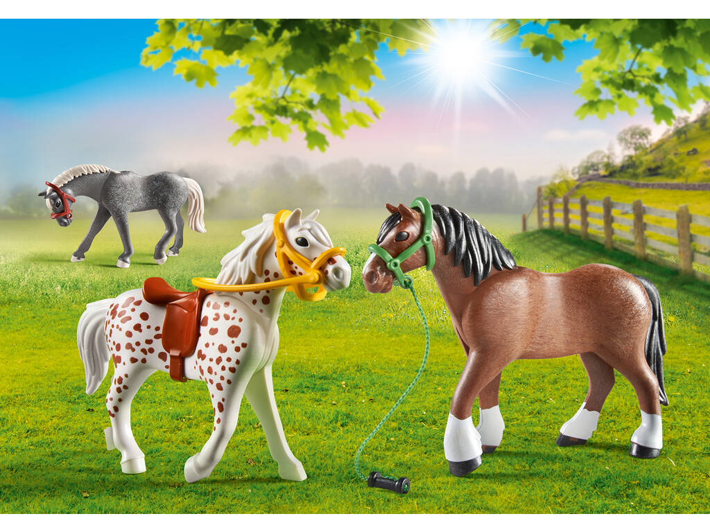 Playmobil 3 Caballos 70683