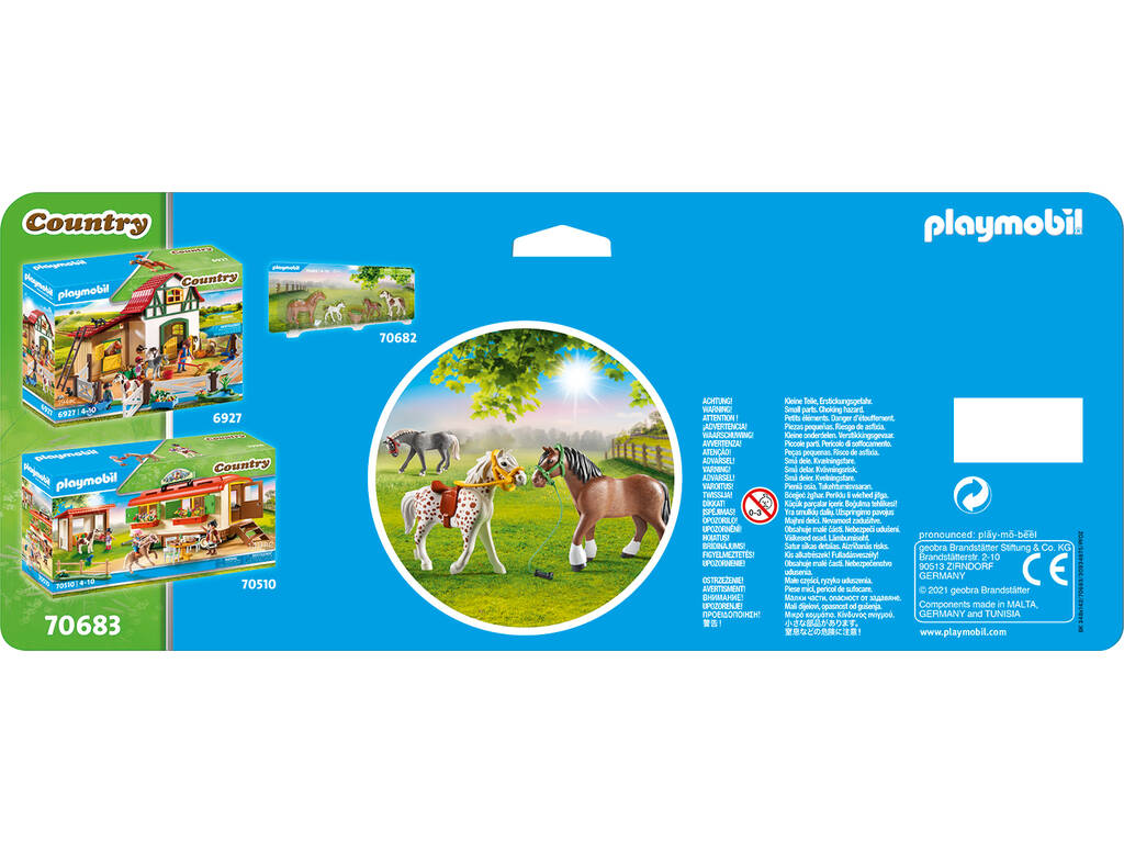 Playmobil 3 Caballos 70683