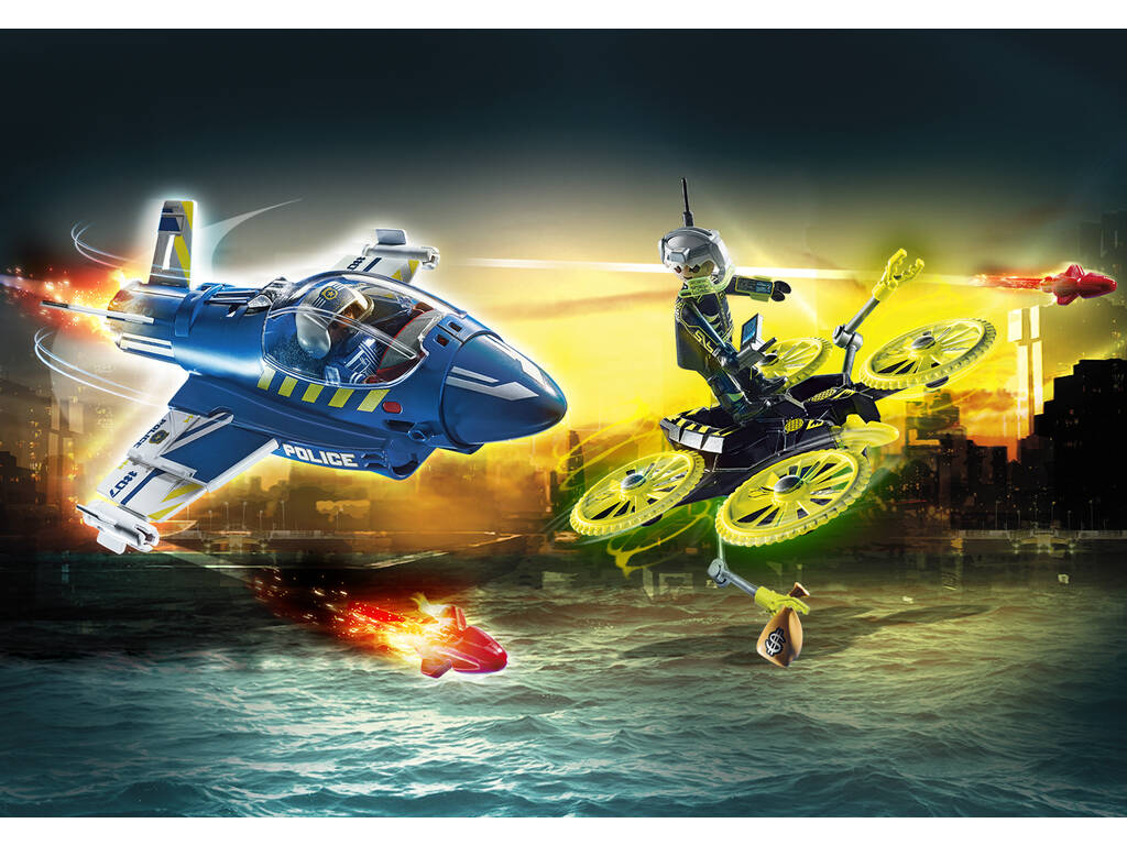 Playmobil - Avion de police - Drone de poursuite 70780