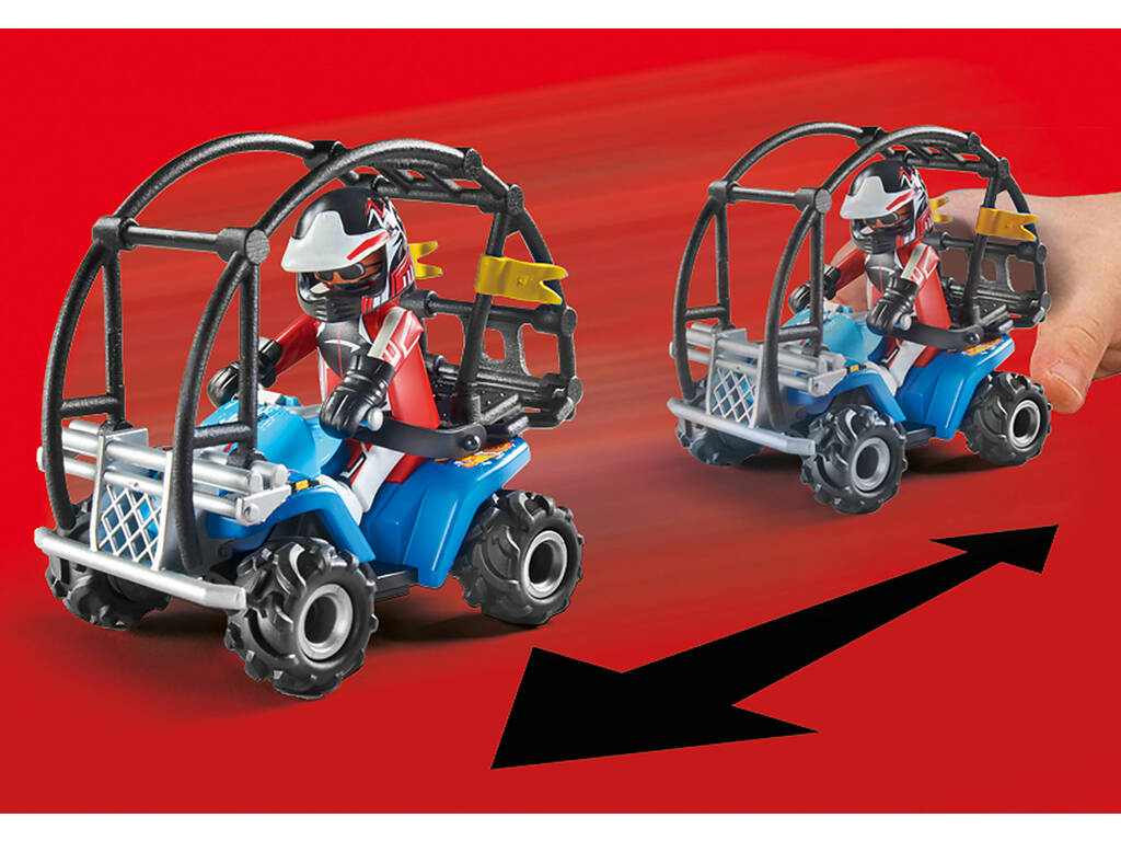 Playmobil Starter Pack Stunt Show Quad avec rampe de feu 70820