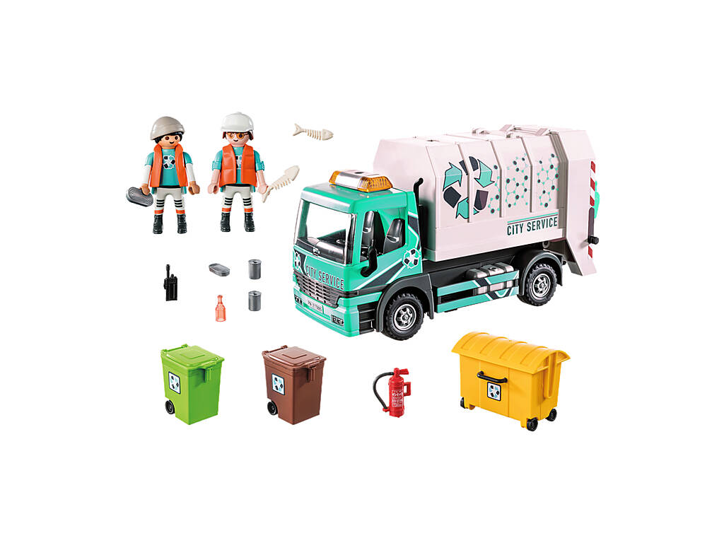 Playmobil Camion dei rifiuti con luci 70885