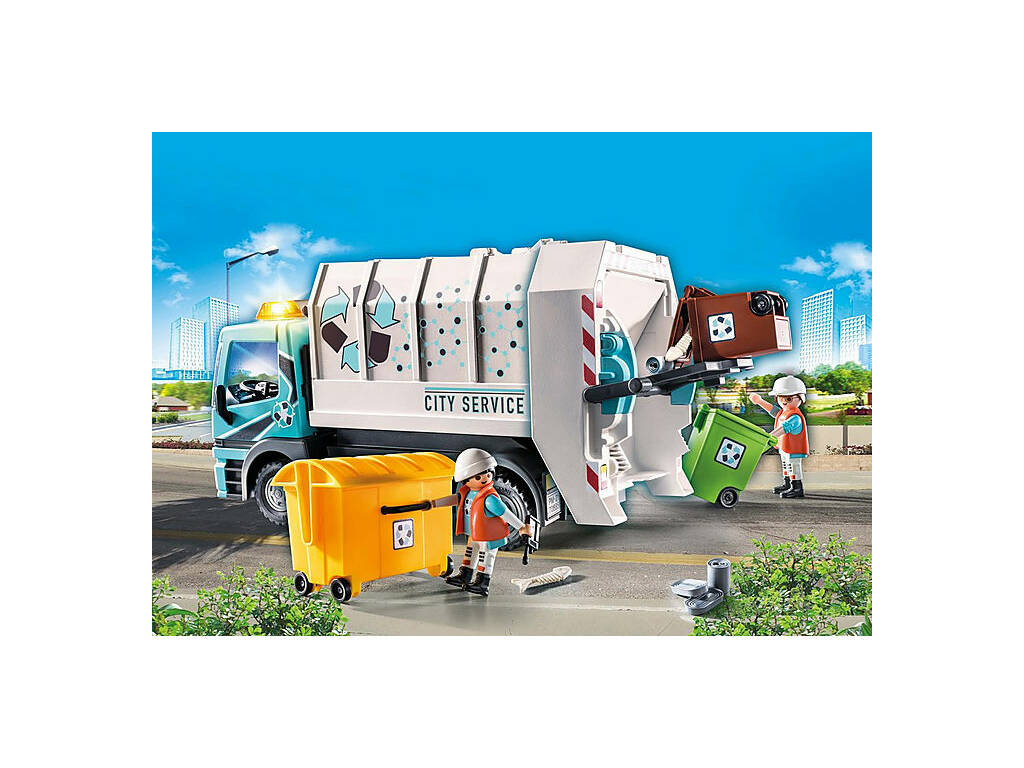 Playmobil Camion dei rifiuti con luci 70885