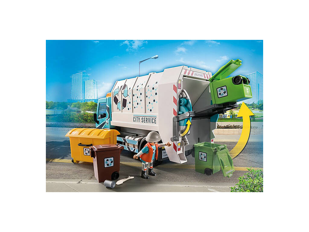 Playmobil Camion dei rifiuti con luci 70885