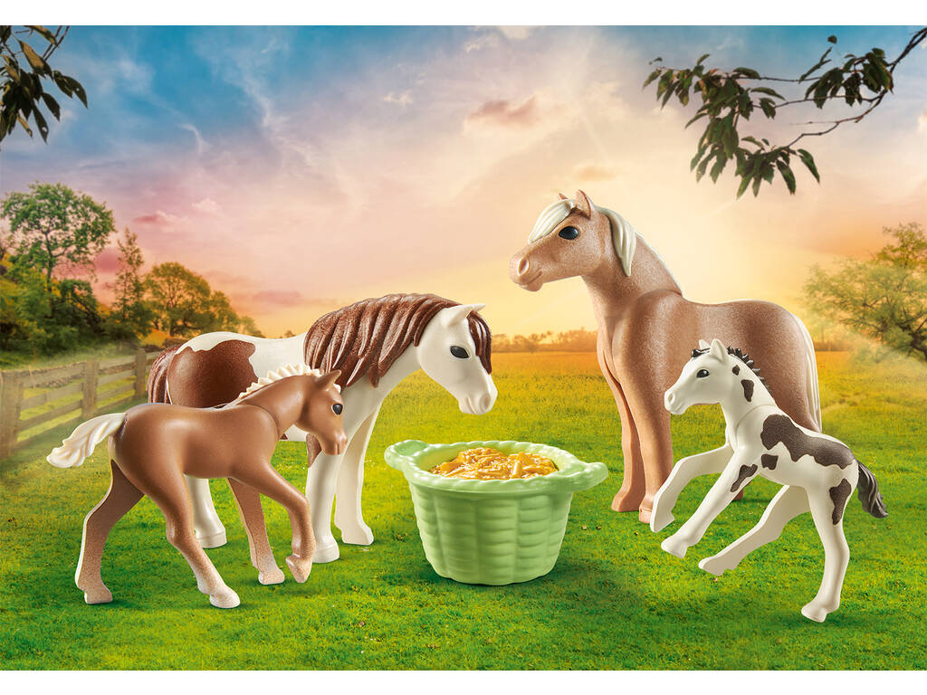 Playmobil Set di 2 pony islandesi con puledro 71000