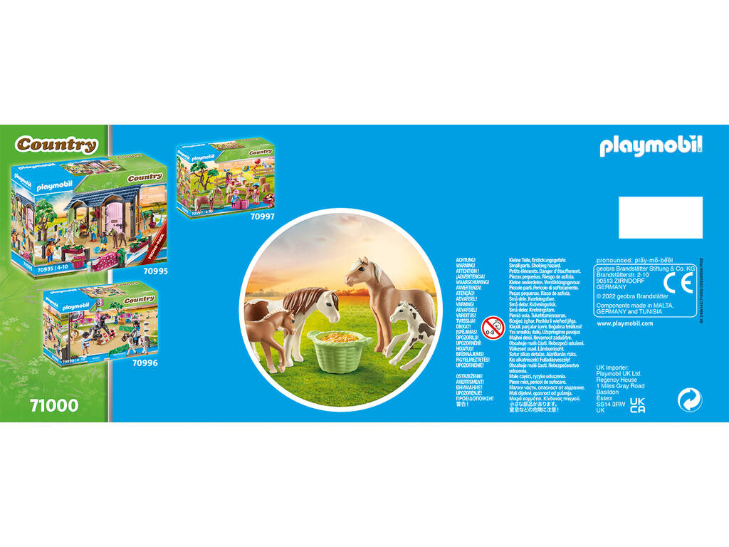 Playmobil Set di 2 pony islandesi con puledro 71000
