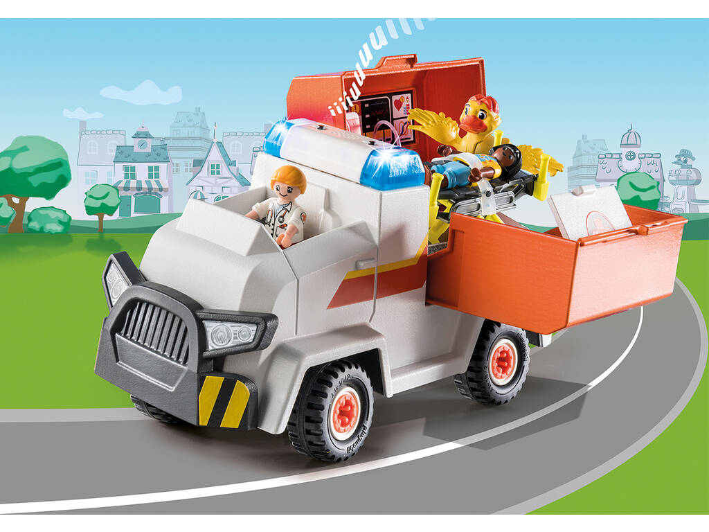 Playmobil D.O.C. Véhicule d'urgence Ambulance 70916