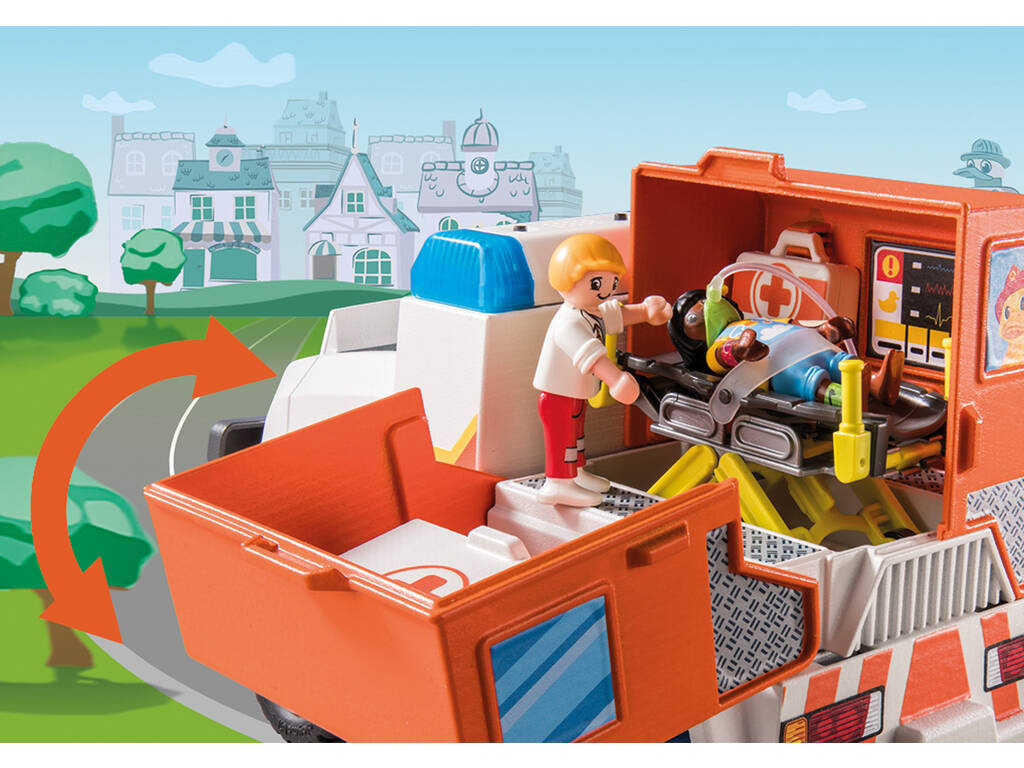 Playmobil D.O.C. Véhicule d'urgence Ambulance 70916