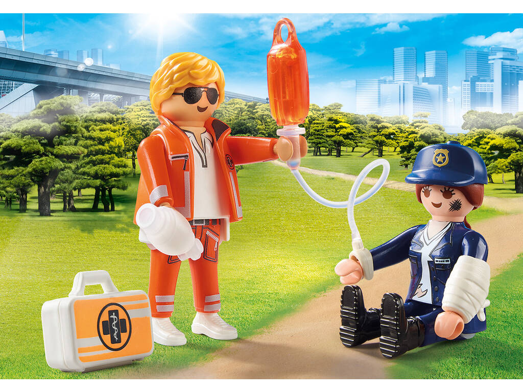Playmobil Duopack Docteur et Police 70823