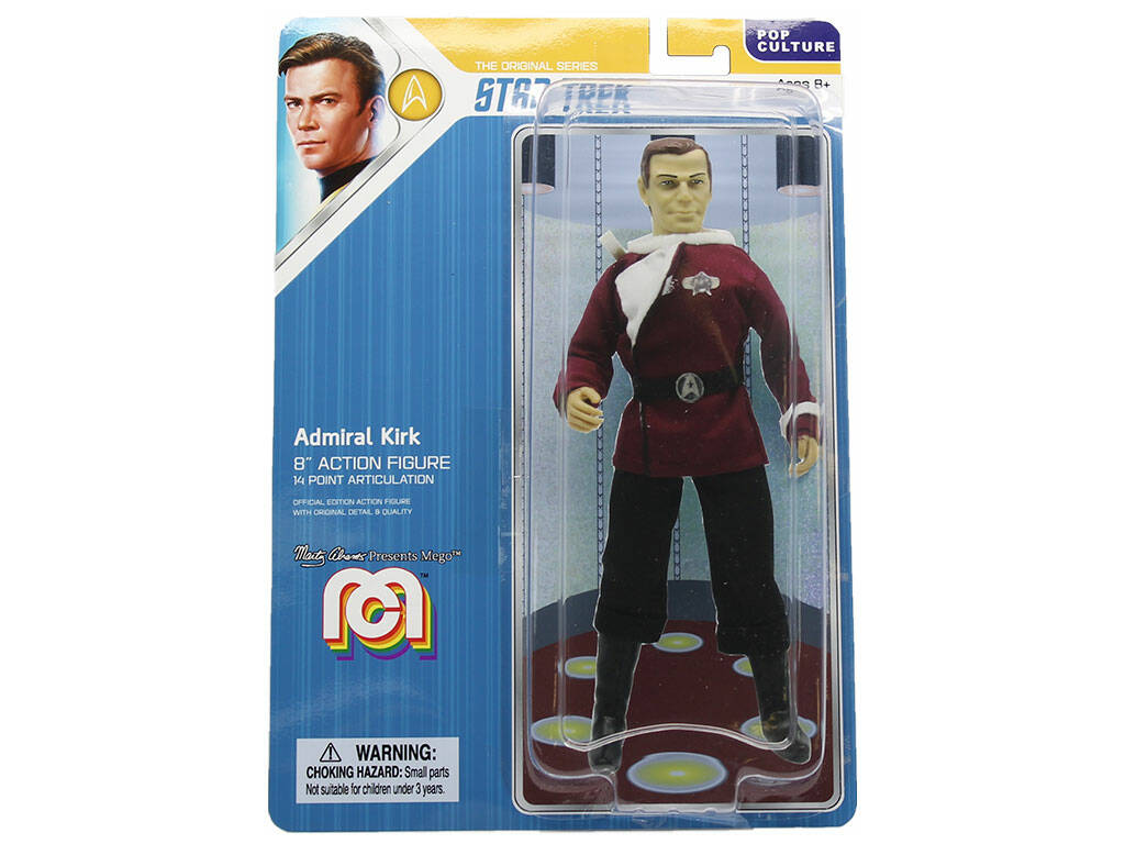 Ammiraglio Kirk di Star Trek L'Ira di Khan Figura da Collezione Mego Toys 62872