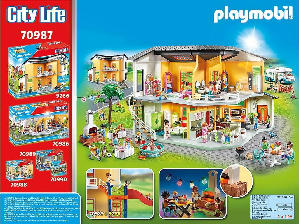 Playmobil Casa Moderna Festa in Piscina con Scivolo 70987