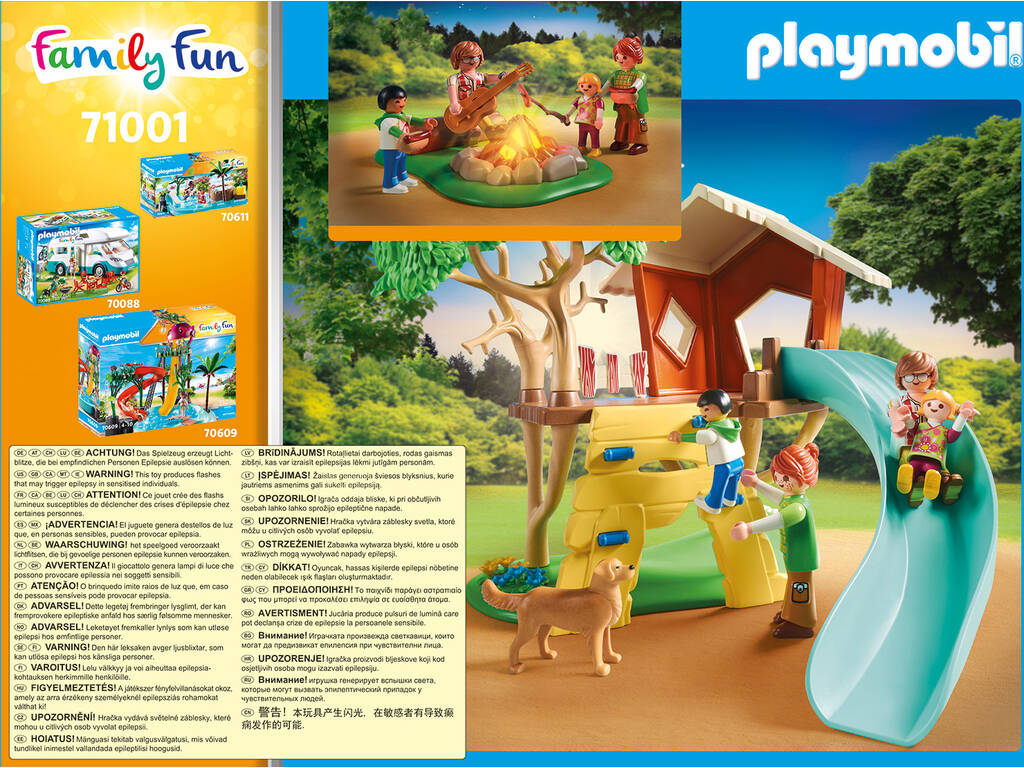 Playmobil Aventure dans la Maison de l'Arbre avec Tobogan 71001