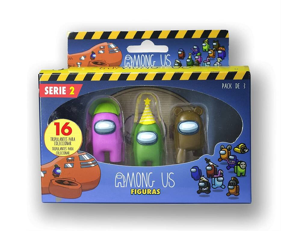 Among Us Serie 2 Pack 3 Figurines Bizak 6411 2221