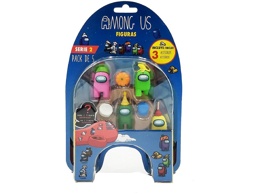 Among Us Serie 2 Pack 5 Figuren Bizak 6411 2240