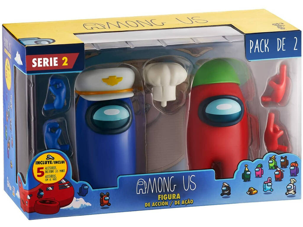 Among Us Serie 2 Pack 2 Actionfiguren Bizak 6411 6215