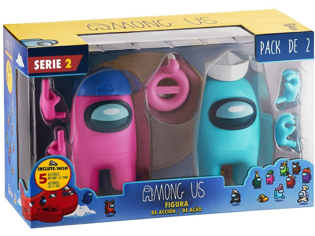 Among Us Serie 2 Pack 2 Actionfiguren Bizak 6411 6215