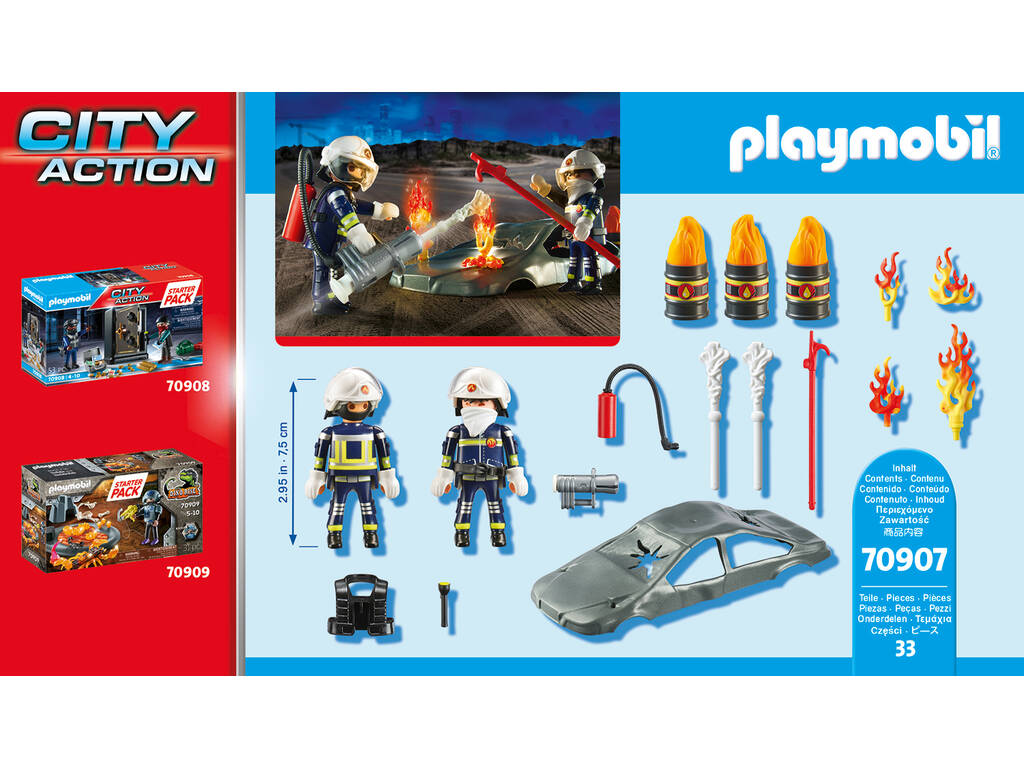 Playmobil Starter Pack Foreuse à feu 70907