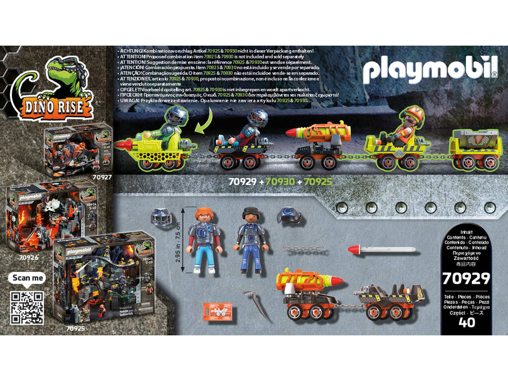 Playmobil Dino Mine Rocket Car 70929