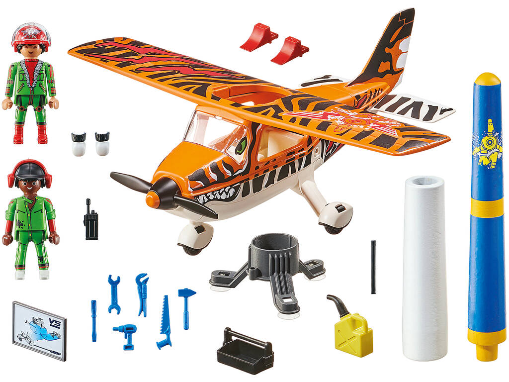 Playmobil Air Stunt Avioneta Tiger 70902