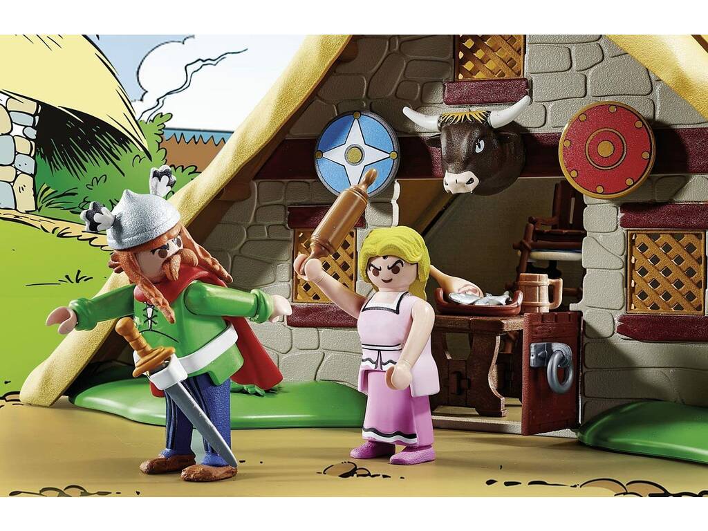Playmobil Asterix e la capanna di Abraracúrcix 70932