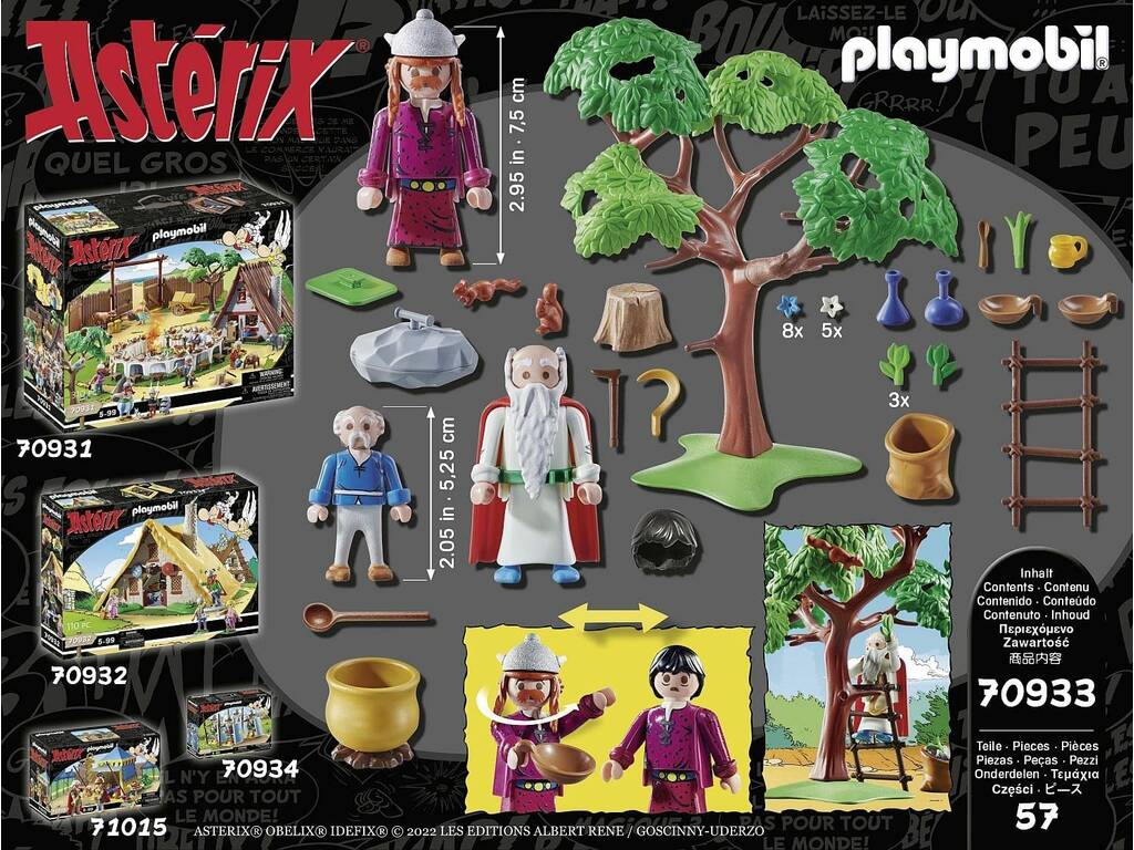 Playmobil Asterix Panoramix con calderone magico 70933