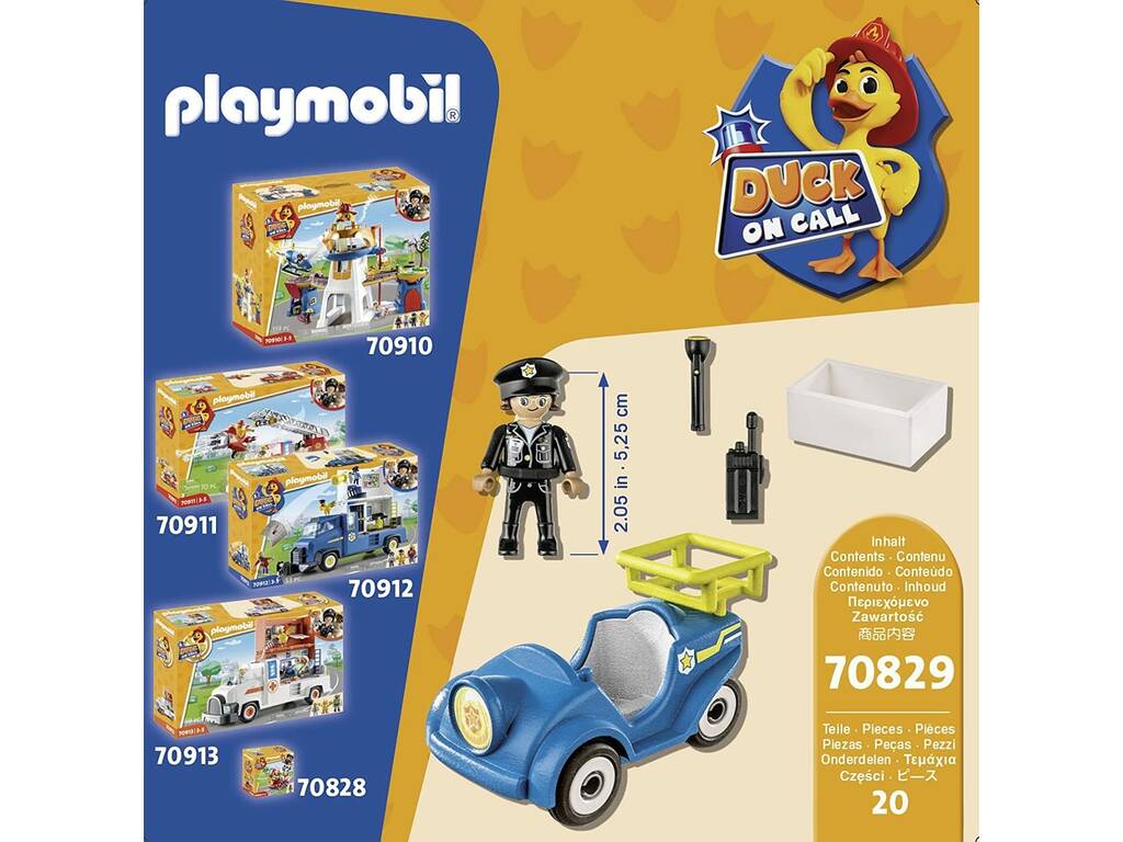 Playmobil Duck On Call Mini Coche de Policia 70829