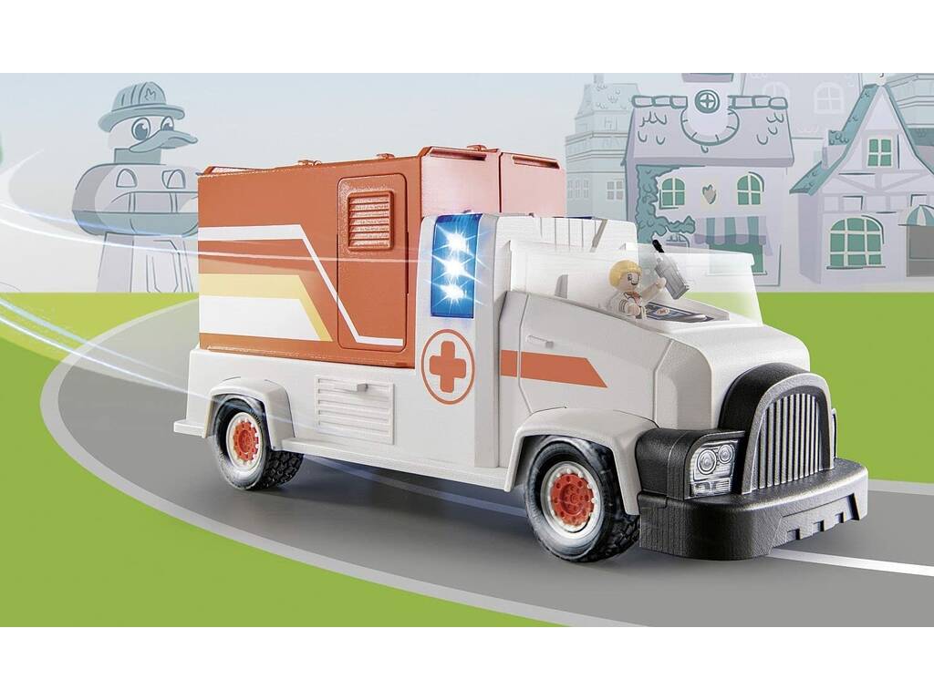 Playmobil Duck On Call Camion Ambulanza 70913