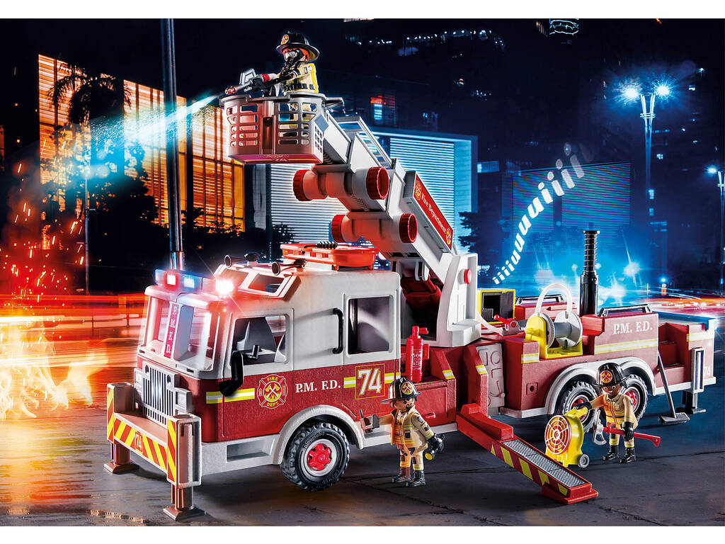 Playmobil Véhicule de pompiers à échelle tour 70935