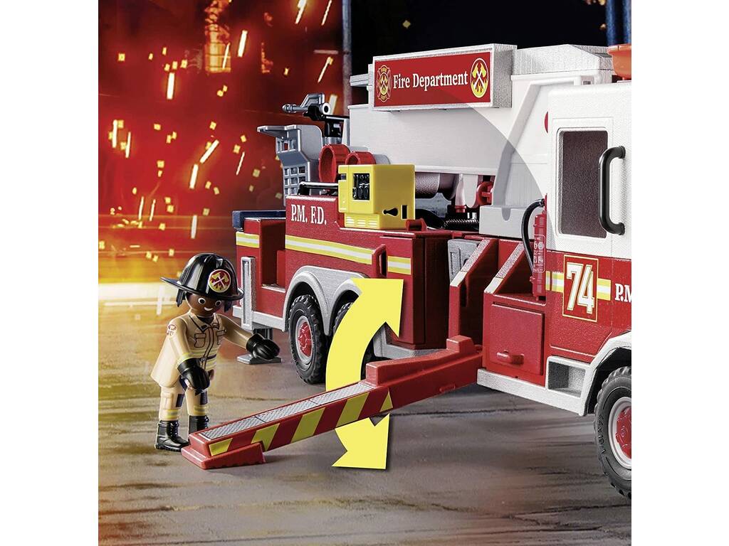Playmobil Véhicule de pompiers à échelle tour 70935