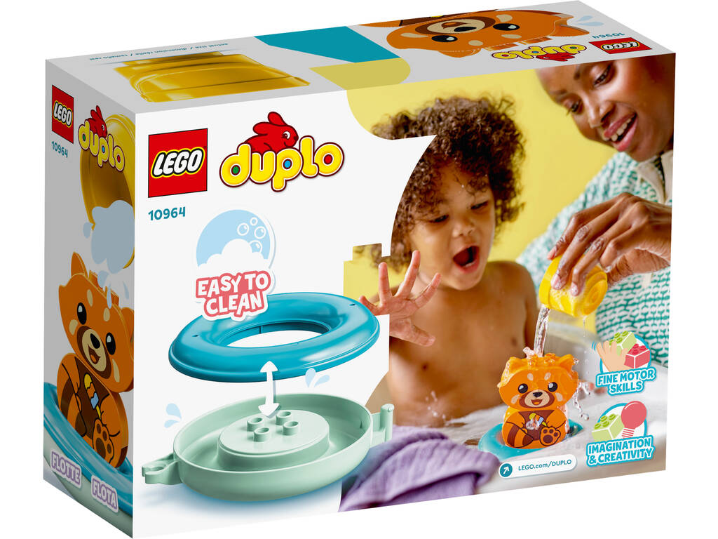 Lego Duplo Bagno Divertimento Galleggiante Panda Rosso 10964