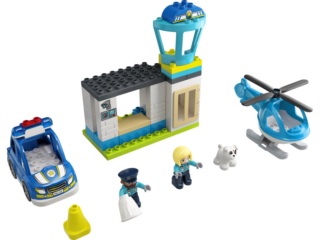 Lego Duplo Poste de police et hélicoptère 10959