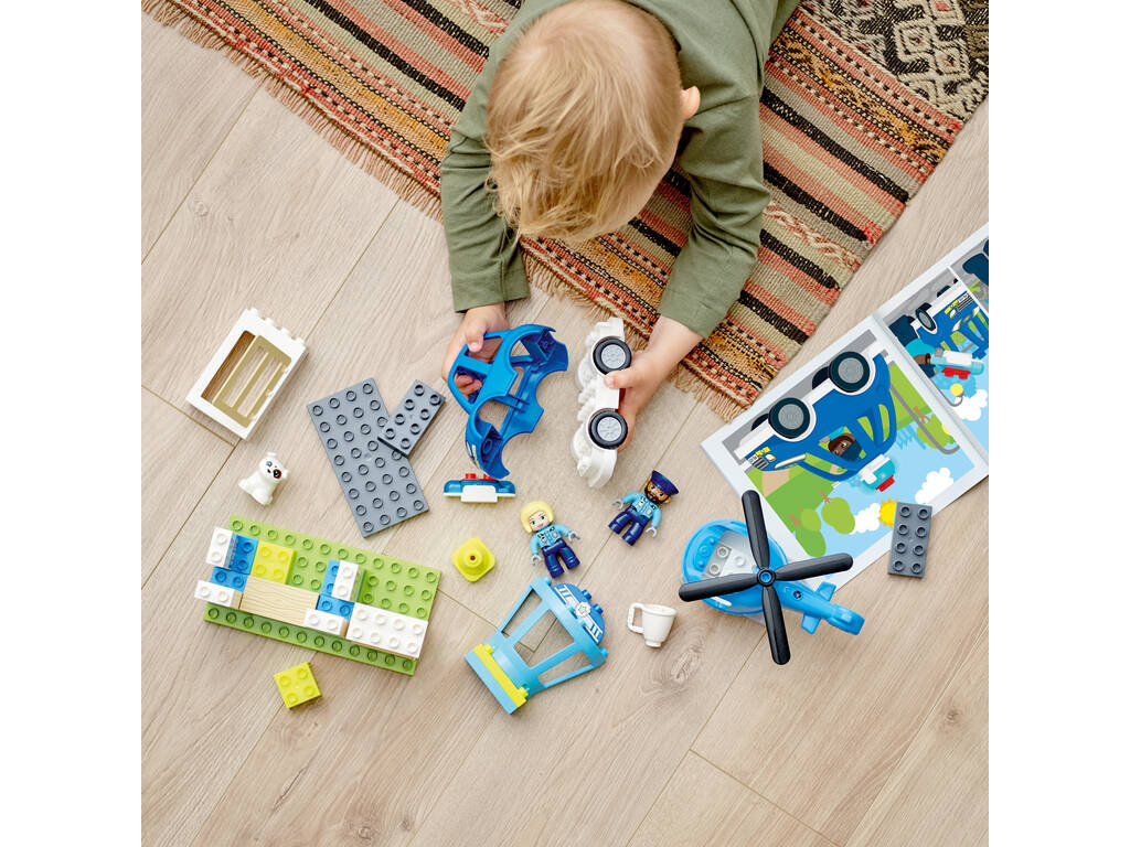 Lego Duplo Poste de police et hélicoptère 10959