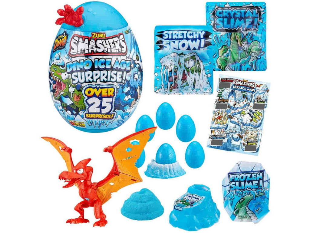 Smashers Dino Ice Age Uovo Gigante Sorprese Bizak 6236 7455