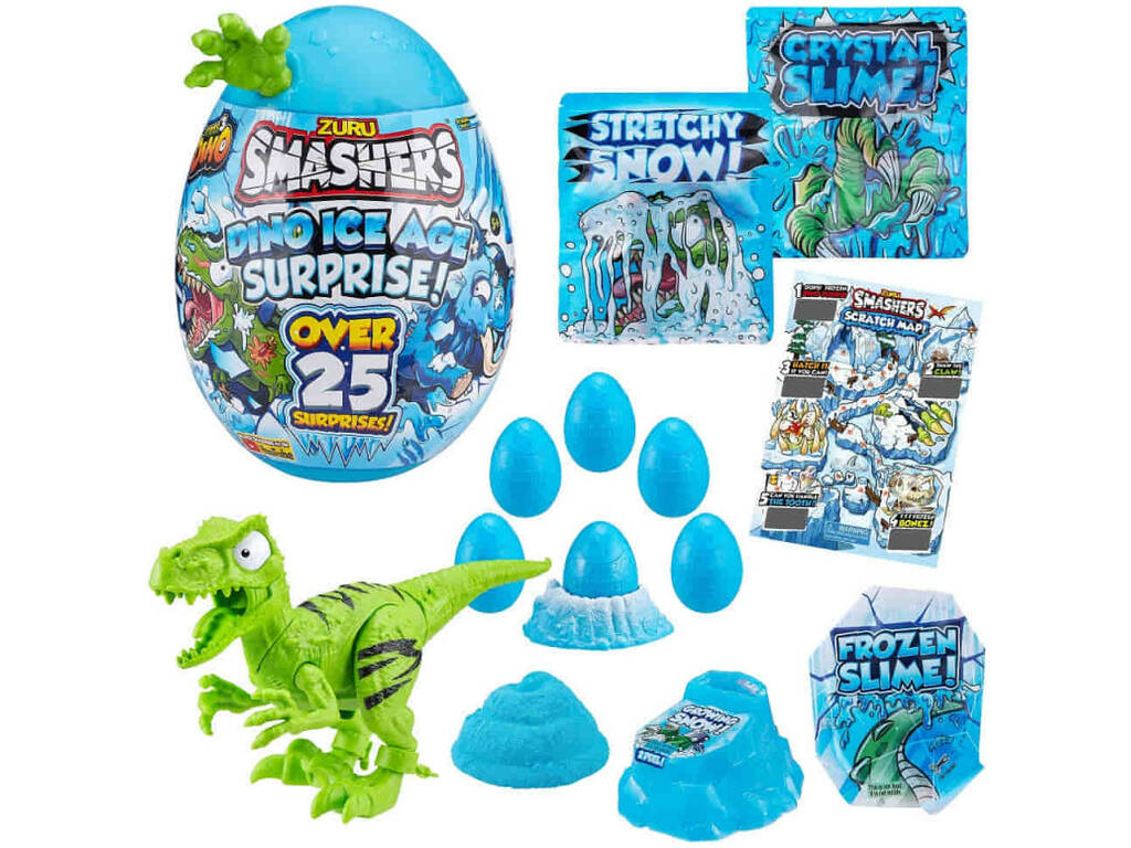 Smashers Dino Ice Age Uovo Gigante Sorprese Bizak 6236 7455