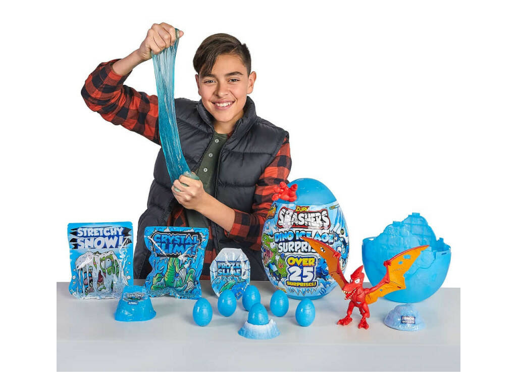 Smashers Dino Ice Age Uovo Gigante Sorprese Bizak 6236 7455