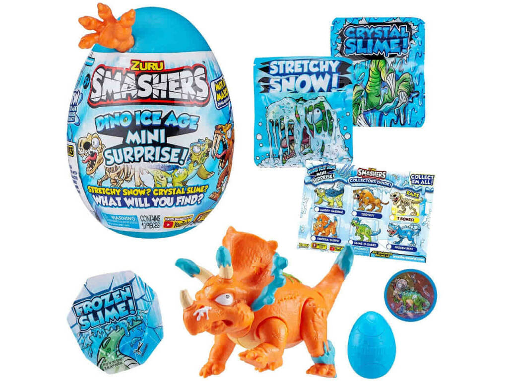 Smashers Dino Ice Age Uovo Sorpresa Bizak 6236 7456