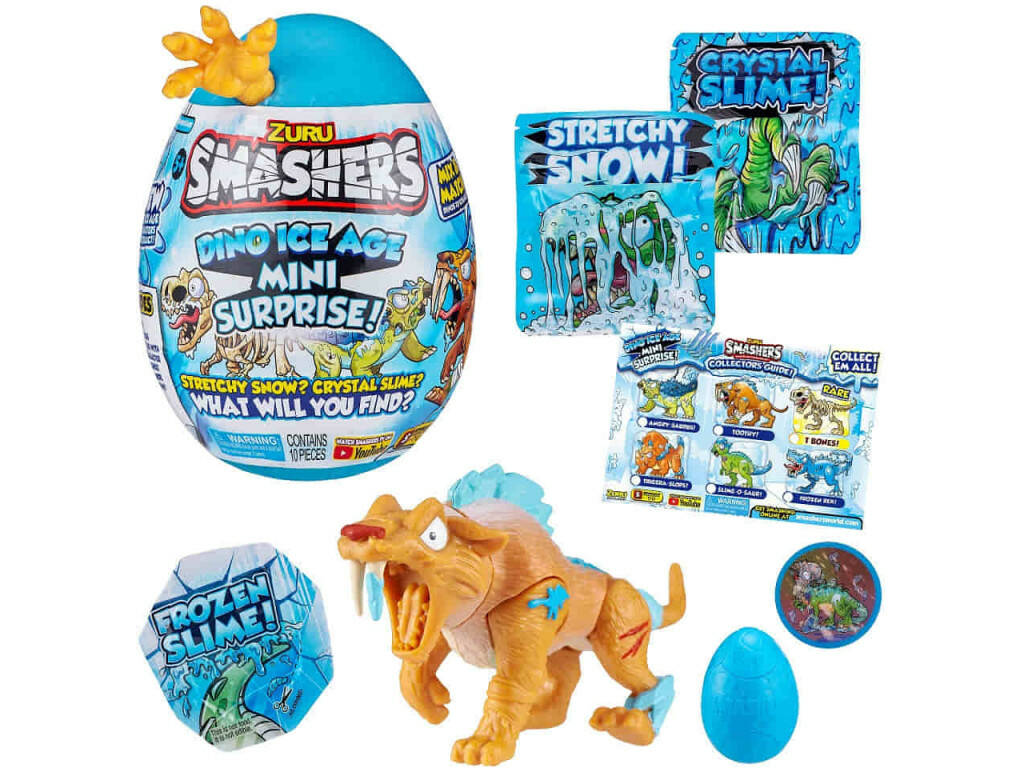 Smashers Dino Ice Age Uovo Sorpresa Bizak 6236 7456