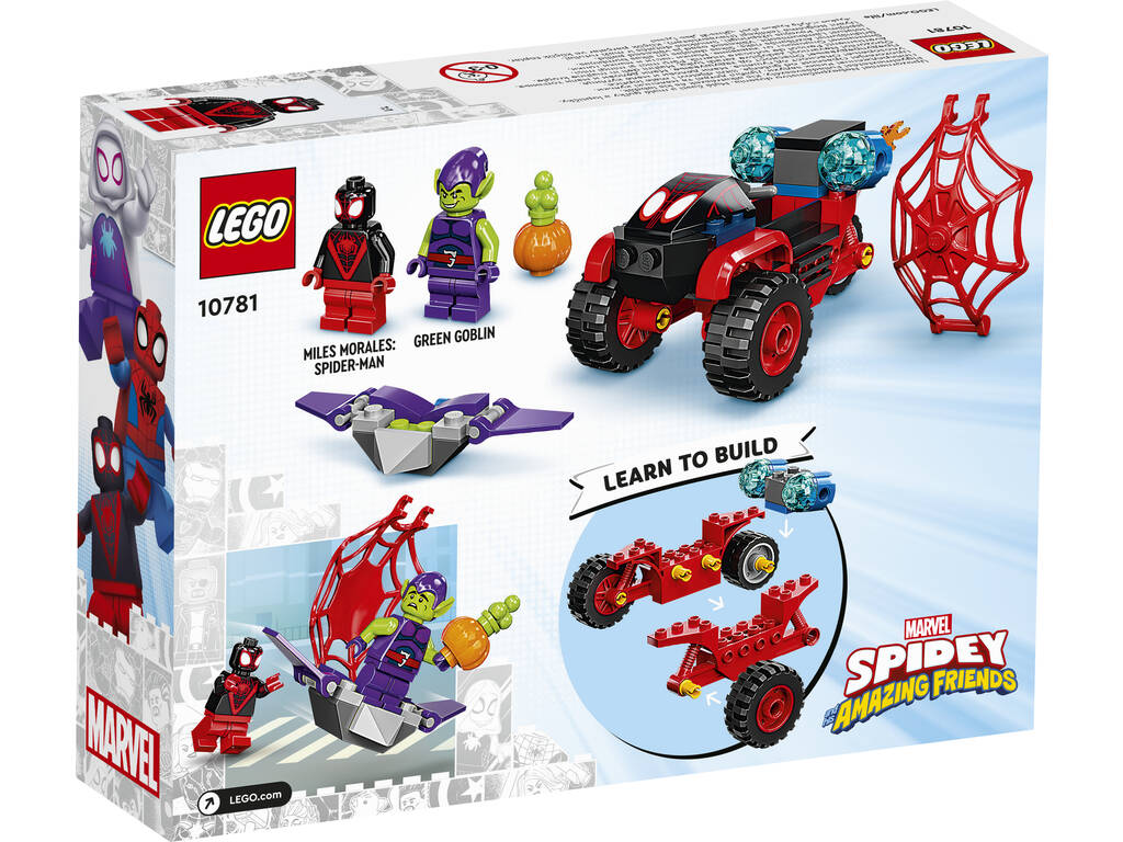 Lego Marvel Miles Morales: Tecnotrike de Spiderman 10781