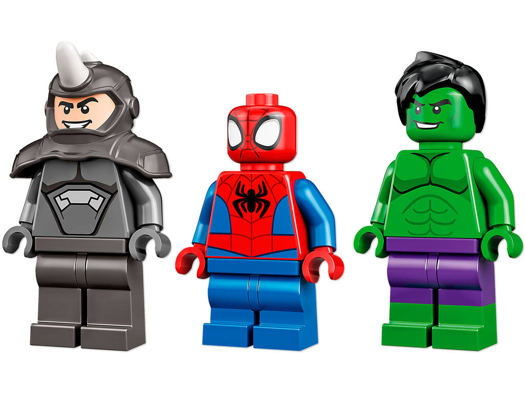 Lego Marvel Spidey et ses incroyables amis Hulk et Rhino Camions de combat 10782