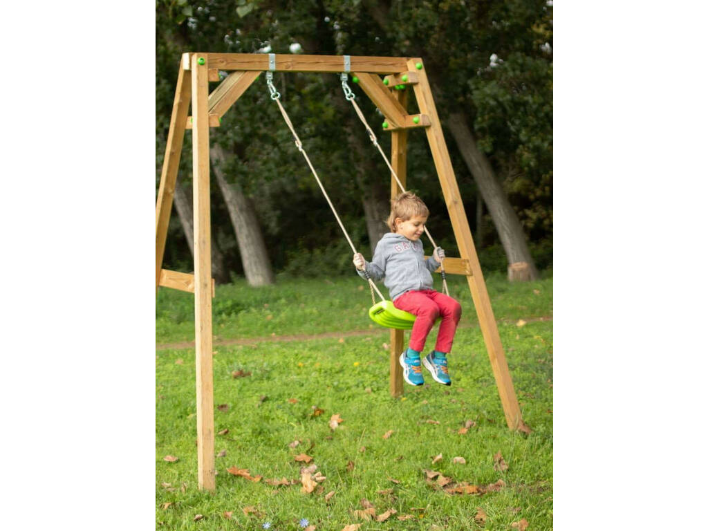 Altalena in legno quadrata Xylo Individuale Masgames MA700038