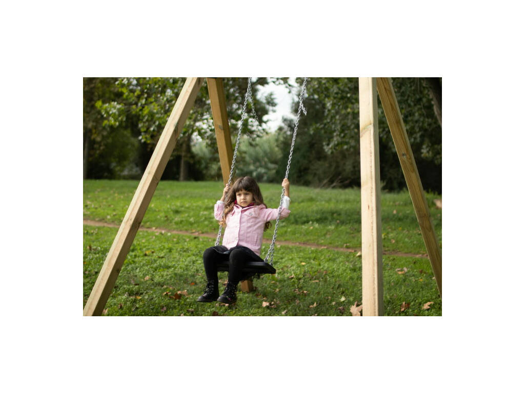 Karai Deluxe Square Wooden Swing Individual Adults Masgames MA700069