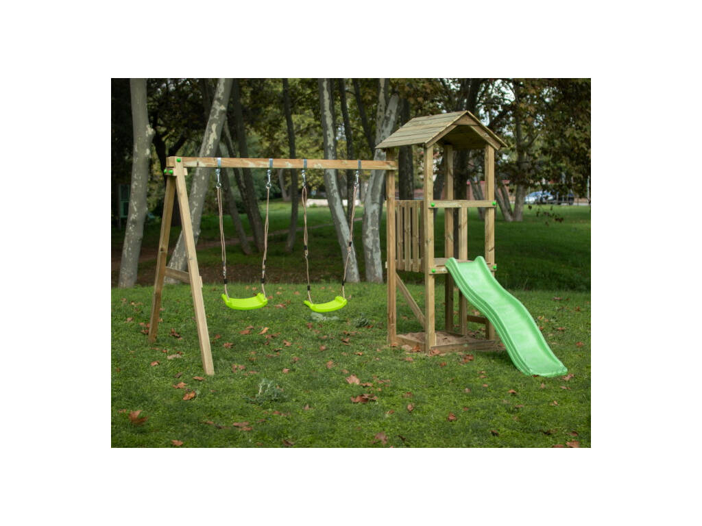 Carlit M Terrain de jeu avec balançoire double Masgames MA700250
