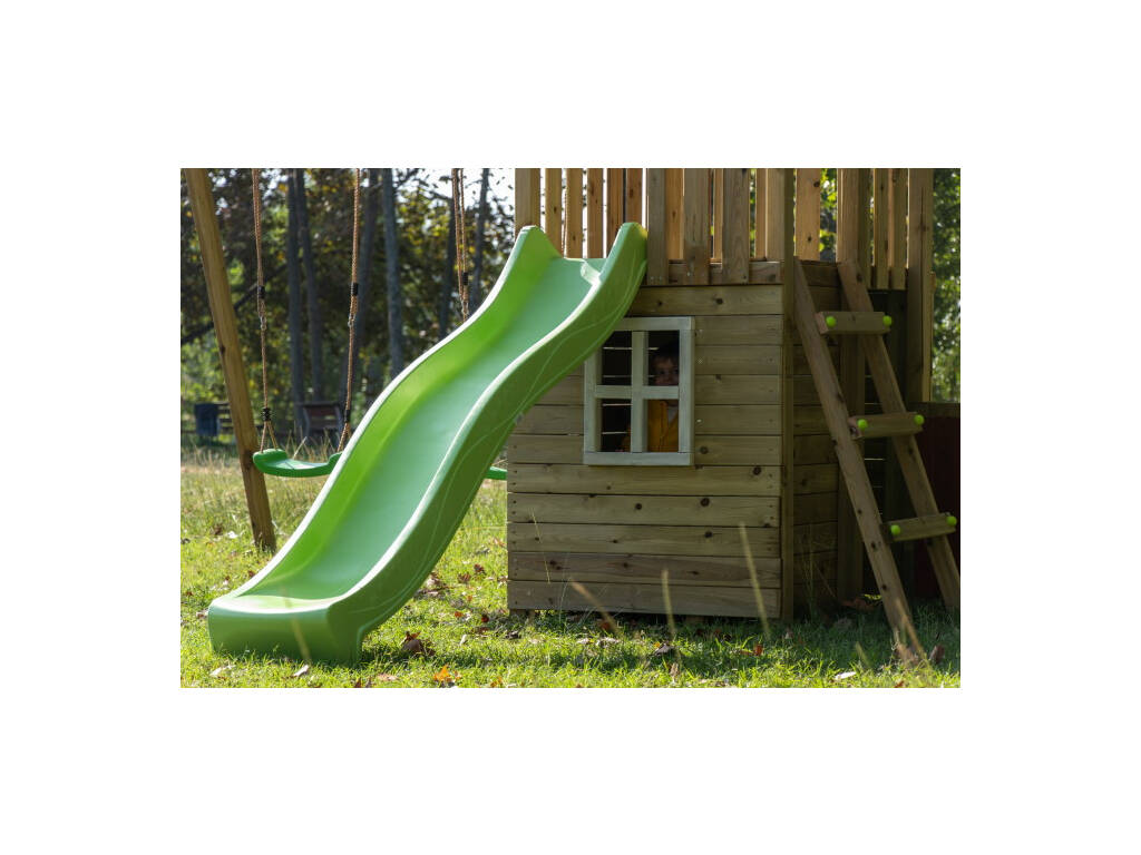 Parco giochi Tibidabo XL con casetta e doppia altalena Masgames MA700255