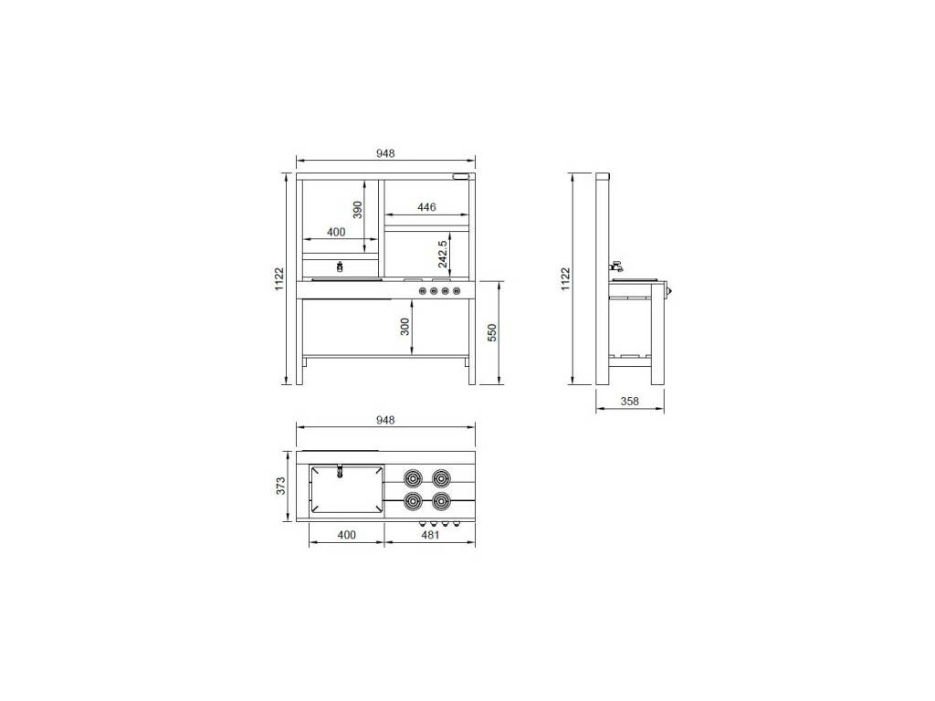Spicy Masgames Spicy Cuisine d'extérieur en bois MA600550