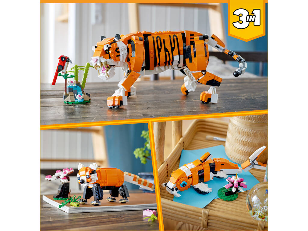 Lego Creator 3 in 1 Tigre Majestueux 31129
