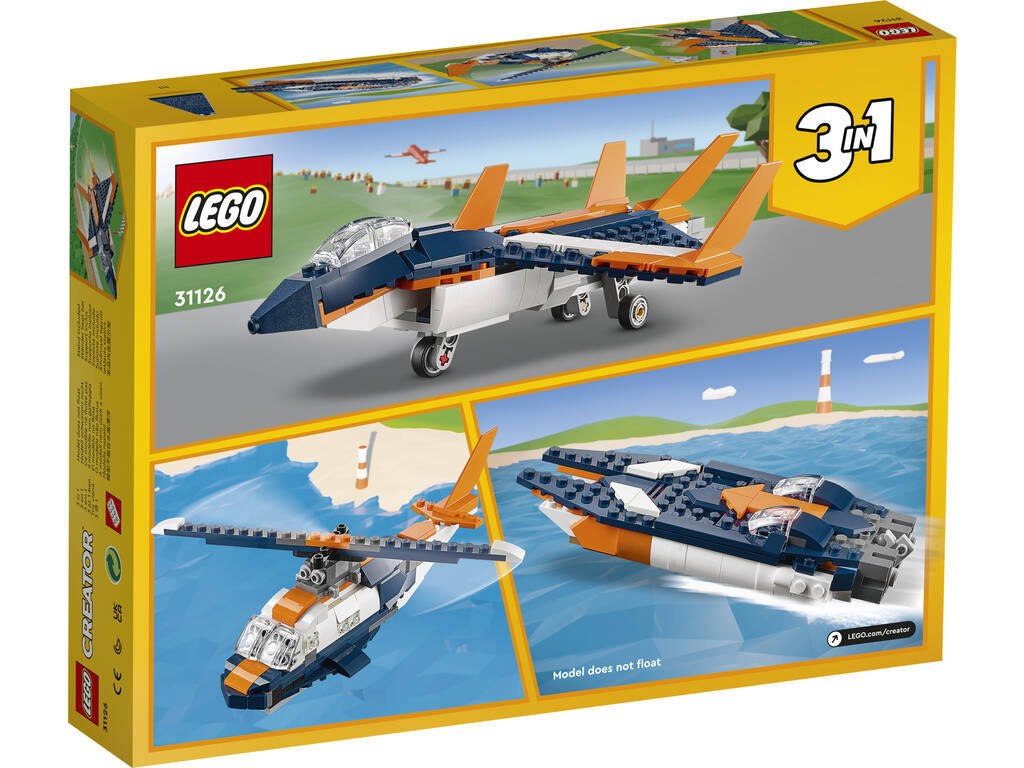 Lego Creator 3 in 1 reattore supersonico 31126