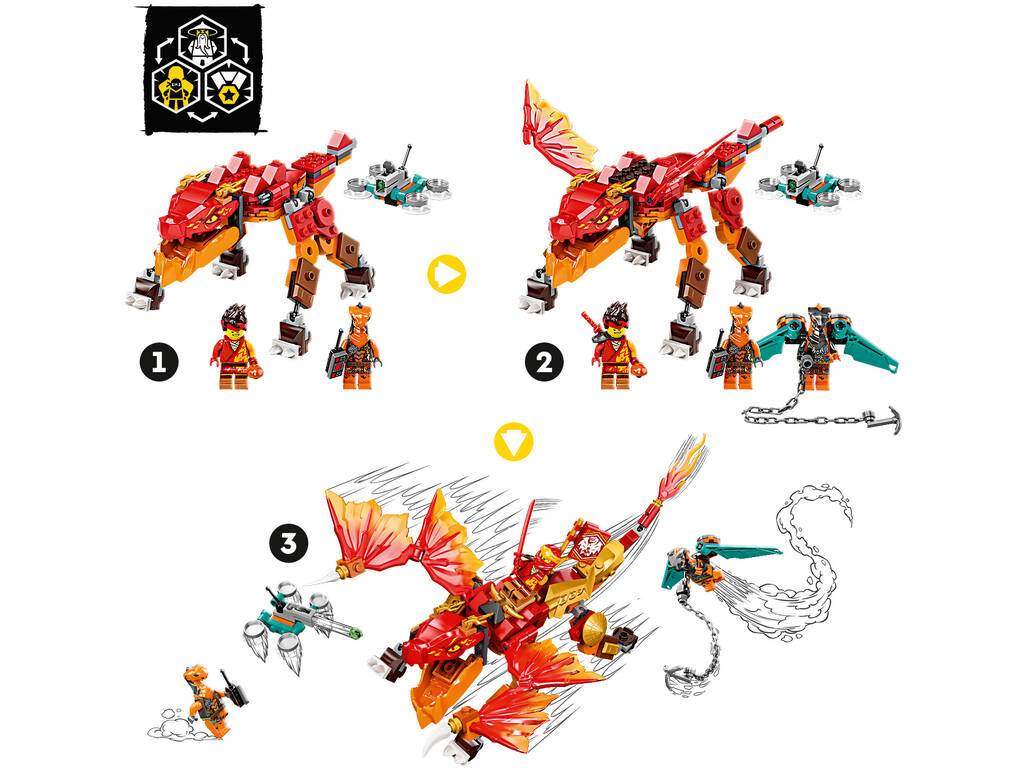 Lego Ninjago Fire Dragon EVO de Kai 71762
